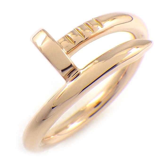 カルティエ Cartier リング ジュストアンクル クラシック B4092658 釘モチーフ K18PG 16号 / #58 【中古】