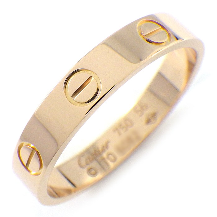 カルティエ Cartier リング ラブ スモールモデル SM B4085256 K18PG 15.5号 / #56 【中古】