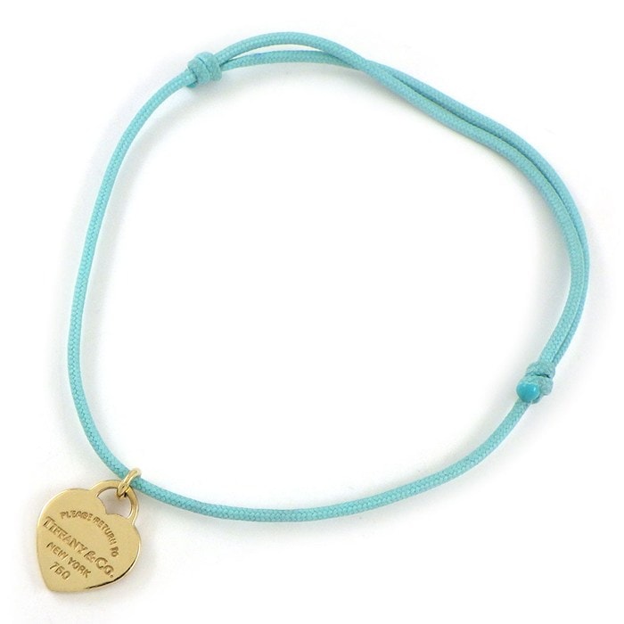 ティファニー Tiffany & Co. ブレスレット リターン トゥ ハート タグ 74856845 オンライン限定 K18YG ティファニーブルーコード 【中古】
