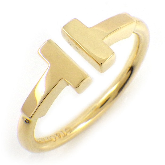 ティファニー Tiffany & Co. リング Tワイヤー 60147340 K18YG 6.5号 【中古】