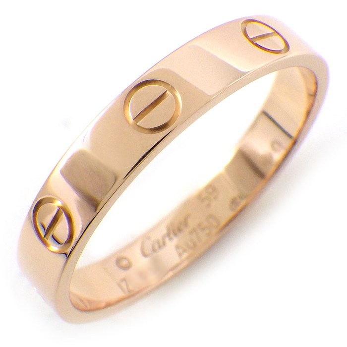 カルティエ Cartier リング ラブ スモールモデル SM B4085259 K18PG 18.5号 / #59 【中古】
