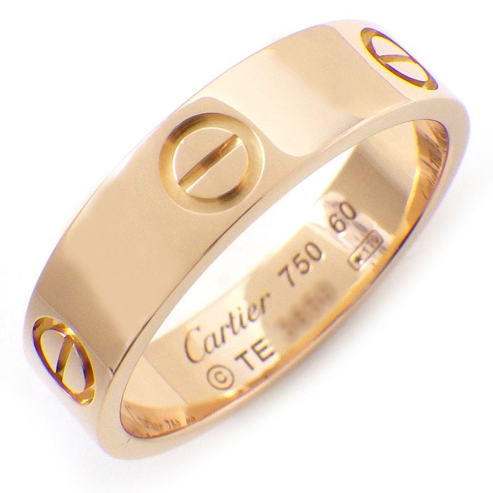 カルティエ Cartier リング ラブ クラシックモデル MM B4084860 K18PG 19号 / #60 【中古】