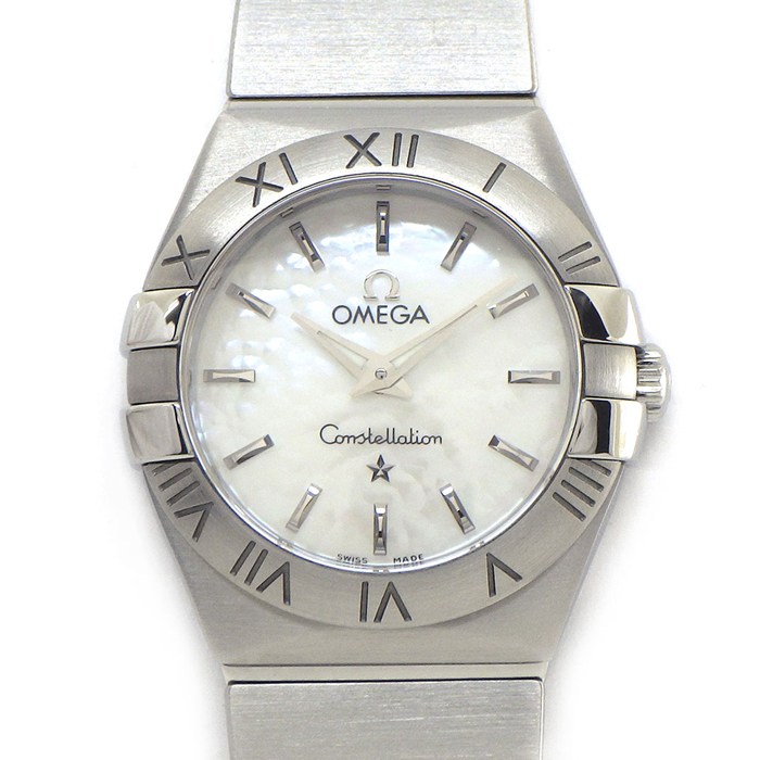 オメガ OMEGA 腕時計 コンステレーション 123.10.24.60.05.001 ホワイトシェル文字盤 SS クオーツアナログ 【箱・保付き】 【中古】