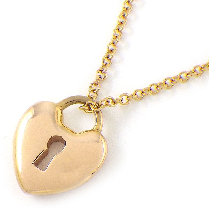  ティファニー Tiffany & Co. ネックレス ハートロック K18PG 【中古】