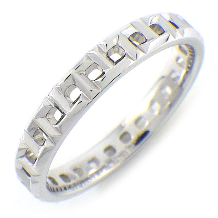 ティファニー Tiffany & Co. リング Tトゥルー ナロー 62508302 3.5mm幅モデル K18WG 16.5号 【中古】