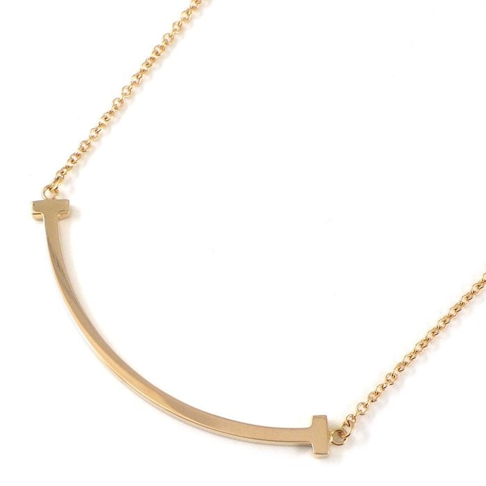 ティファニー Tiffany & Co. ネックレス Tスマイル スモール 60011678 K18PG 【中古】