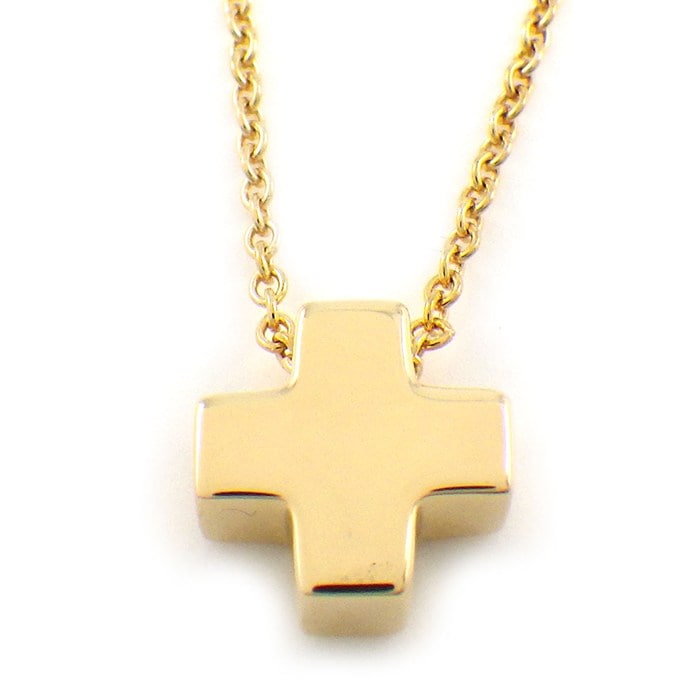 ティファニー Tiffany & Co. ネックレス ローマンクロス K18YG 【中古】