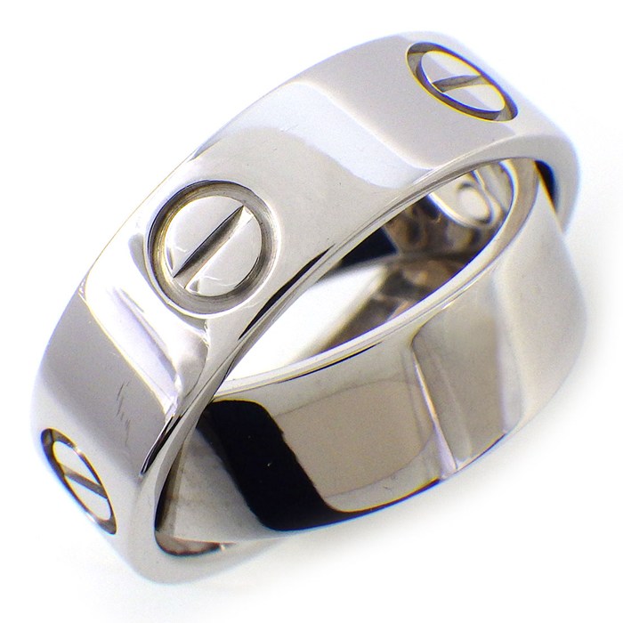 カルティエ Cartier リング ラブ シークレット K18WG 8号 / #48 【中古】