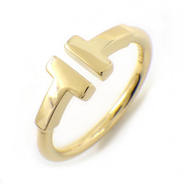 ティファニー Tiffany & Co. リング Tワイヤー 60147347 K18YG 7号 【中古】
