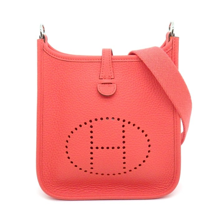 エルメス HERMES ショルダーバッグ エヴリン TPM アマゾーヌ B刻印 2023年 ローズテキサス トリヨンクレマンス シルバー金具 【中古】