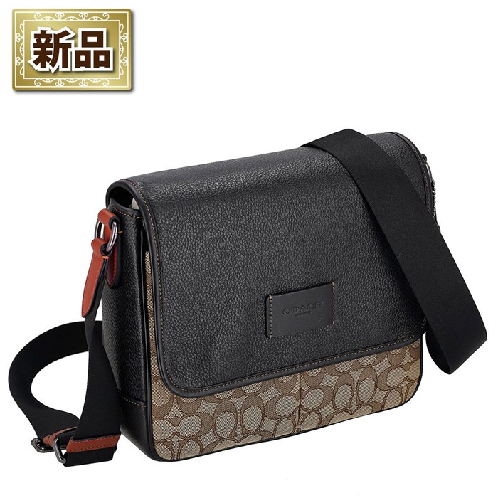 【新品】コーチ COACH ショルダーバッグ スプリント マップバッグ 25 CE534 QBV1R 2025 SS カーキ シグネチャージャカード ブラック リファインドペブルレザー ブラウン スムースカーフレザー ブラック金具