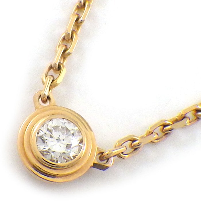 カルティエ Cartier ネックレス ダムール XS ディアマン レジェ B7224516 1ポイント ダイヤモンド 0.04ct K18PG 【中古】