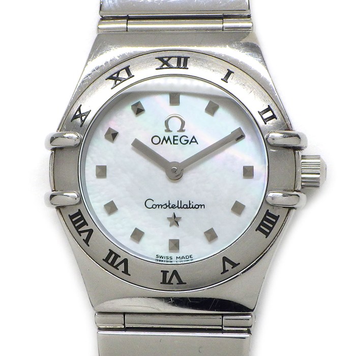 オメガ OMEGA 腕時計 コンステレーション ミニ マイチョイス 1561.71 ホワイトシェ文字盤 ローマンベゼル SS クオーツアナログ 【中古】