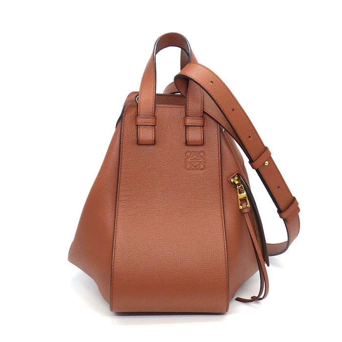 ロエベ LOEWE ショルダーバッグ/ハンドバッグ ハンモックバッグ スモール A538S35X18 ラスティカラー カーフスキン ゴールド金具 【中古】