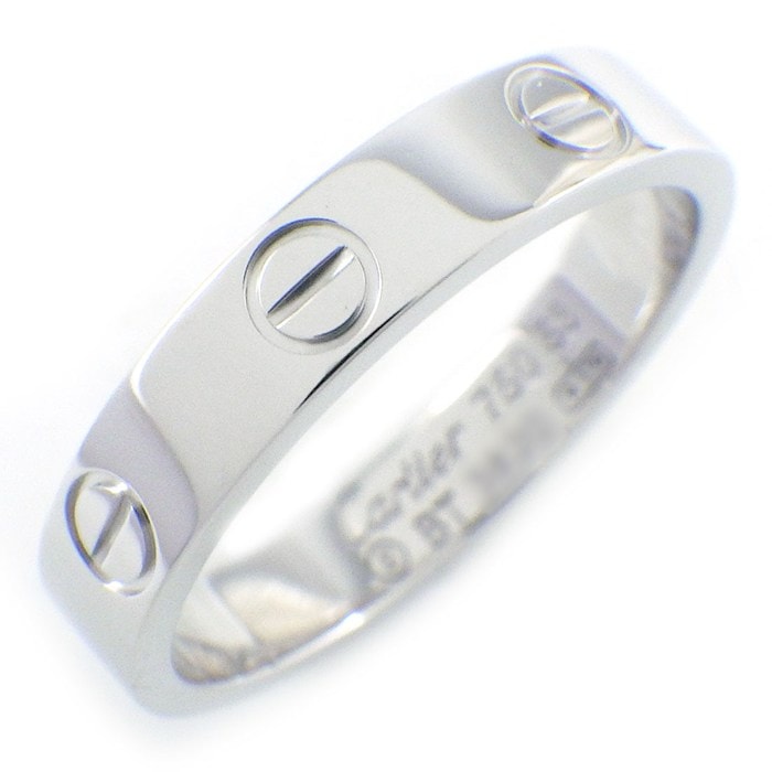 カルティエ Cartier リング ラブ スモールモデル SM B4085153 K18WG 13号 / #53 【中古】