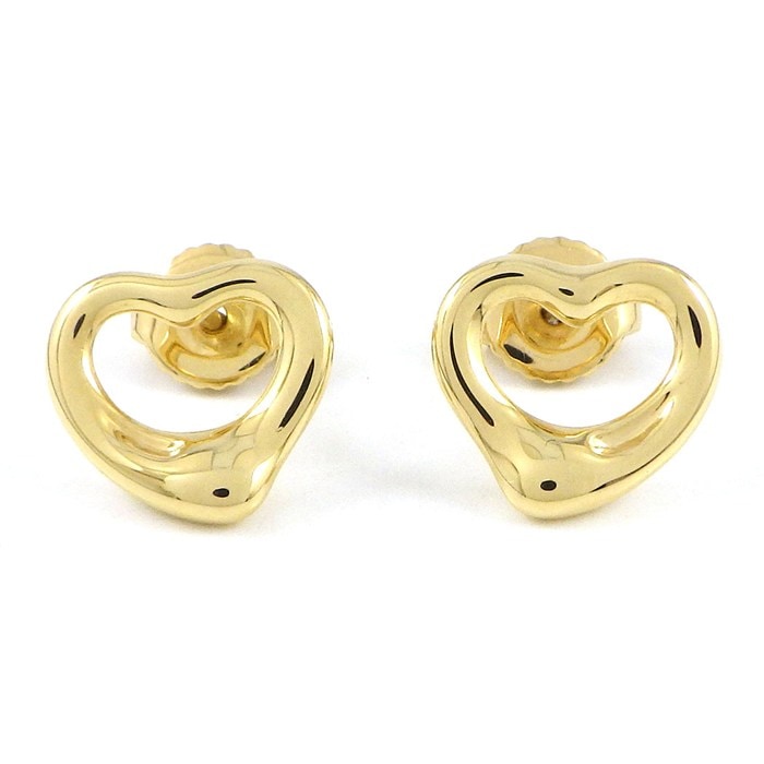 ティファニー Tiffany & Co. ピアス オープンハート K18YG 【中古】
