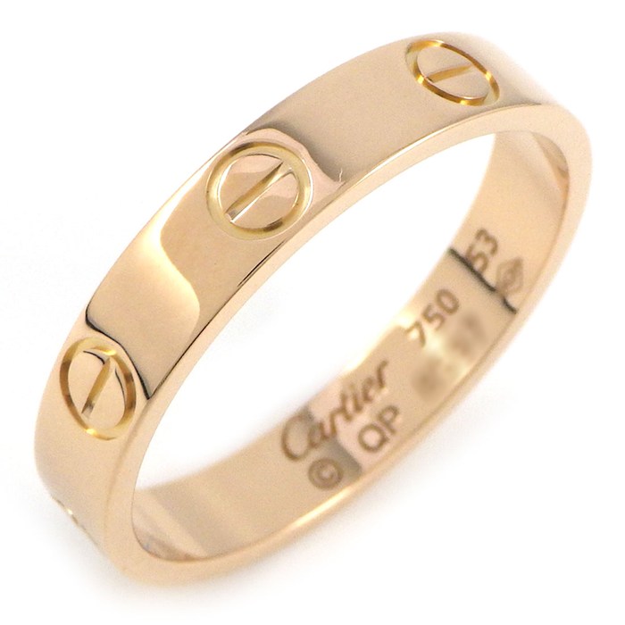 カルティエ Cartier リング ラブ スモールモデル SM B4085253 K18PG 12.5号 / #53 【中古】