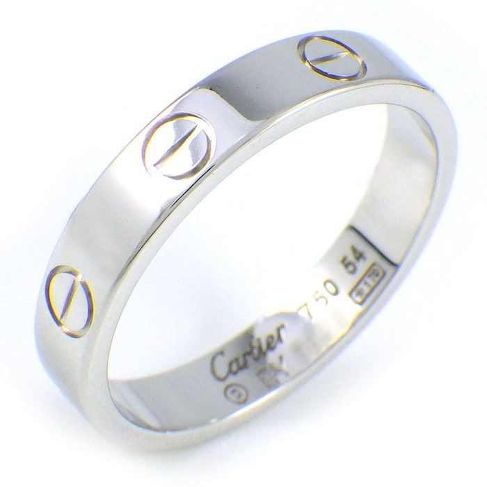 カルティエ Cartier リング ラブ スモールモデル SM B4085154 K18WG 13.5号 / #54 【中古】