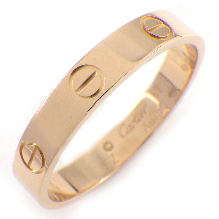 カルティエ Cartier リング ラブ スモールモデル SM B4085259 K18PG 18.5号 / #59 【中古】