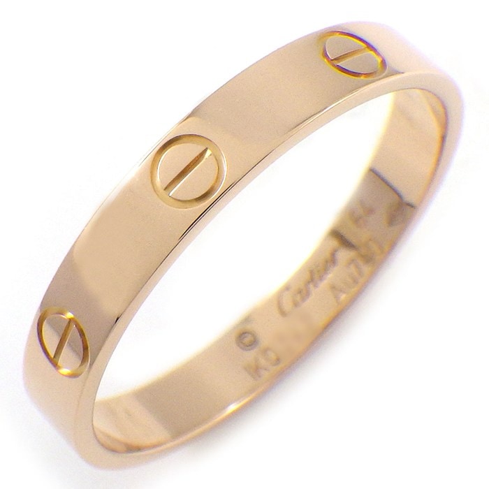 カルティエ Cartier リング ラブ スモールモデル SM B4085264 K18PG 23号 / #64 【中古】