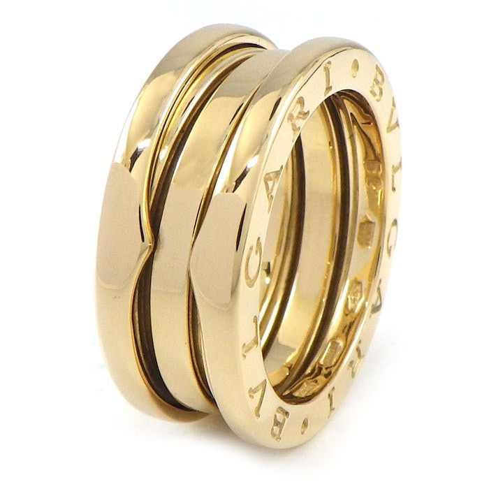 ブルガリ BVLGARI リング B-zero1 ビーゼロワン 3バンド ロゴ K18YG 11.5号 / #52 【中古】