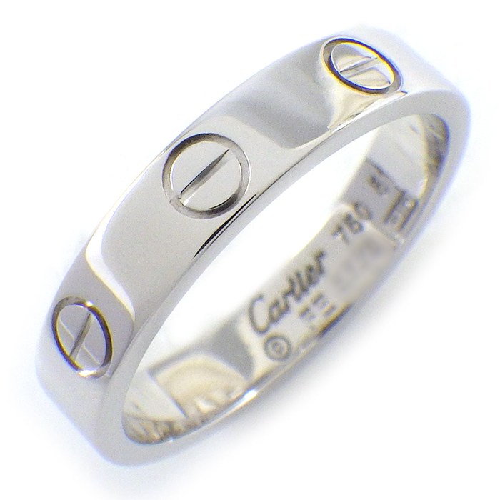 カルティエ Cartier リング ラブ スモールモデル SM B4085151 K18WG 11号 / #51 【中古】