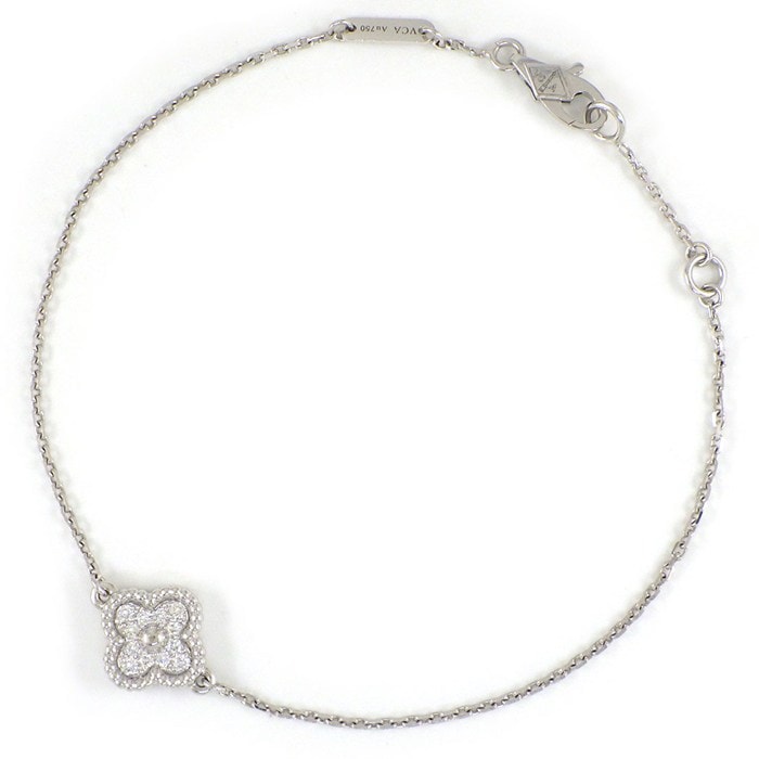 ヴァンクリーフ＆アーペル Van Cleef & Arpels ブレスレット スウィートアルハンブラ VCARO85600 ダイヤモンド 計0.08ct K18WG 【中古】
