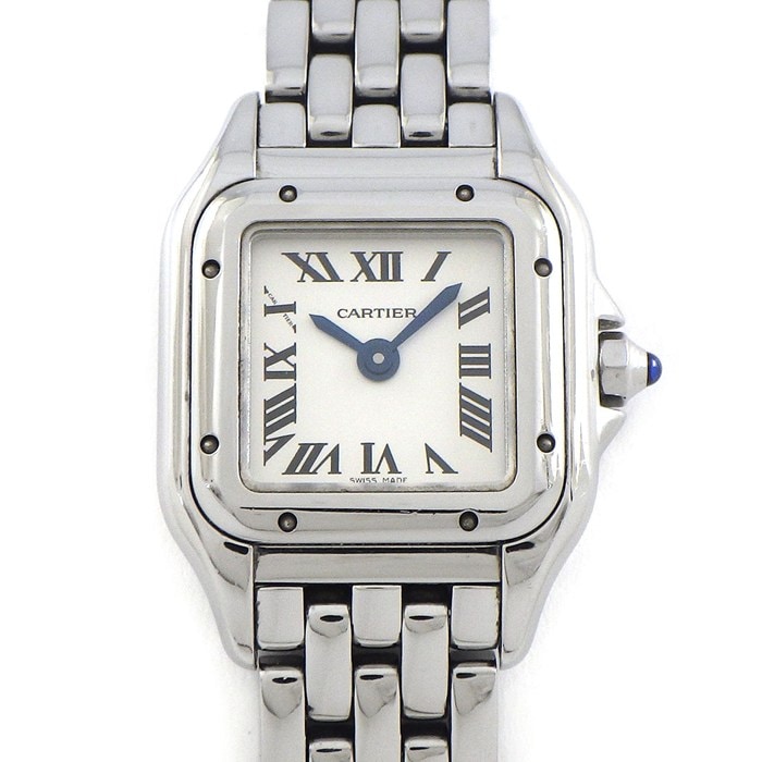 カルティエ Cartier 腕時計 パンテール ミニ WSPN0019 スクエア シルバー文字盤 SS クオーツアナログ 【中古】