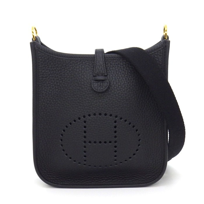 エルメス HERMES ショルダーバッグ エヴリン TPM アマゾーヌ K刻印 2025年 ブラック トリヨンクレマンス ゴールド金具 【中古】