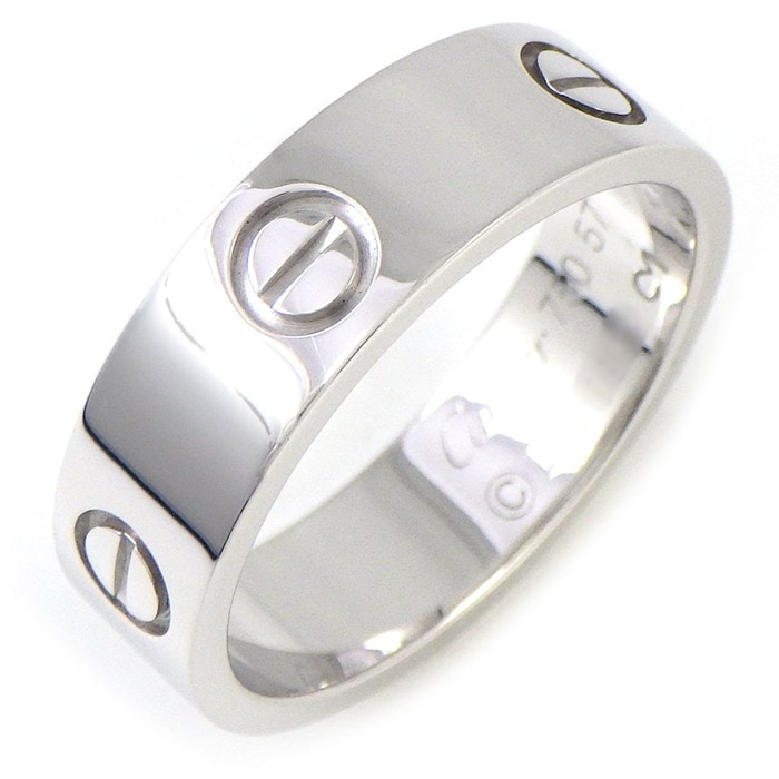 カルティエ Cartier リング ラブ クラシックモデル B4084757 K18WG 17号 / #57 【中古】