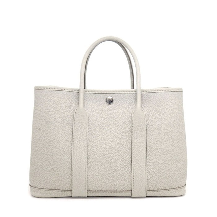 エルメス HERMES トートバッグ ガーデンパーティ TPM W刻印 2024年 ベトン ネゴンダ シルバー金具 【中古】