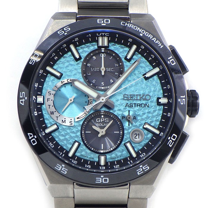 セイコー SEIKO 腕時計 アストロン ネクスター SBXC157/5X83-0AC0 世界1500本限定モデル (うち国内500本) ブルー文字盤 デイデイト クロノグラフ SS GPSソーラー 【箱・保付き】 【中古】