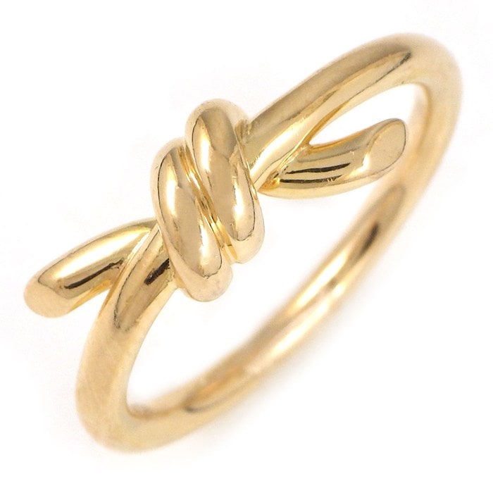  ティファニー Tiffany & Co. リング ノット 70305755 K18PG 10号 【中古】
