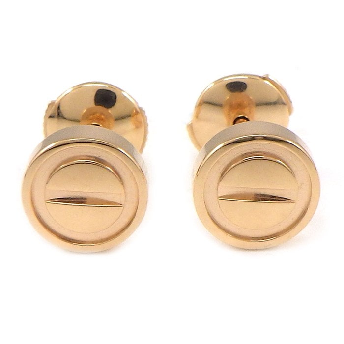 カルティエ Cartier ピアス ラブ B8301254 ビスモチーフ K18PG 【箱・保付き】 【中古】