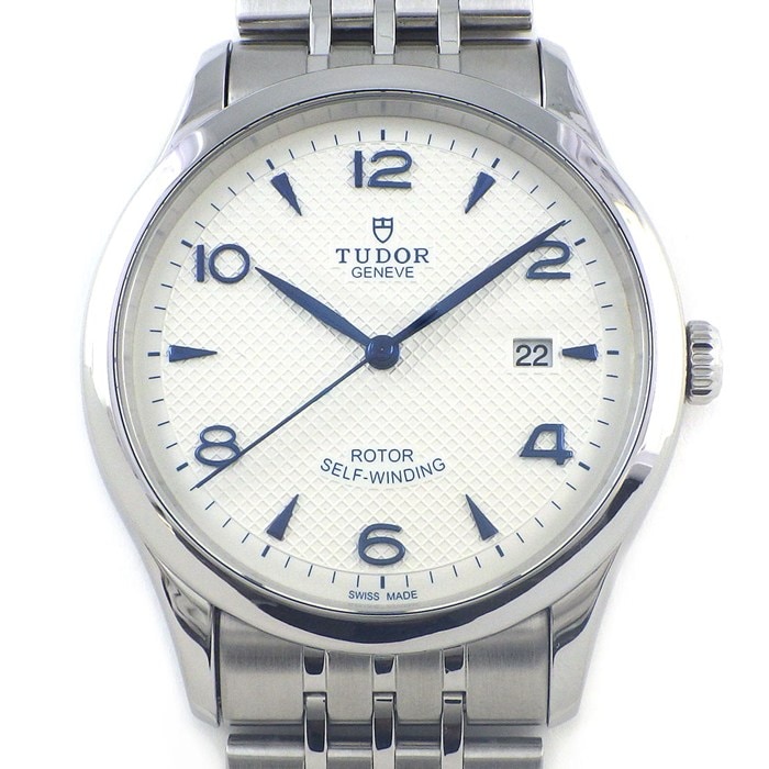 チューダー(チュードル) TUDOR 腕時計 1926 M91650-0005 デイト ブルーアクセント メッシュ オパライン文字盤 SS 自動巻き 【箱・保付き】 【中古】