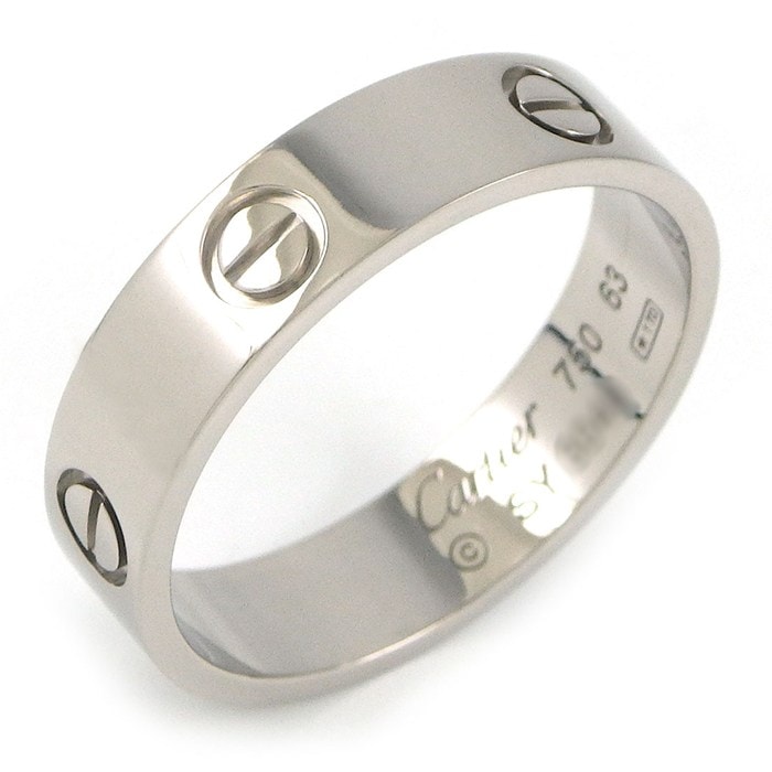 カルティエ Cartier リング ラブ クラシックモデル B4084763 K18WG 22.5号 / #63 【中古】