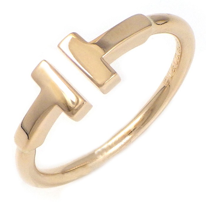 ティファニー Tiffany & Co. リング Tワイヤー 60147392 K18PG 10.5号 【中古】