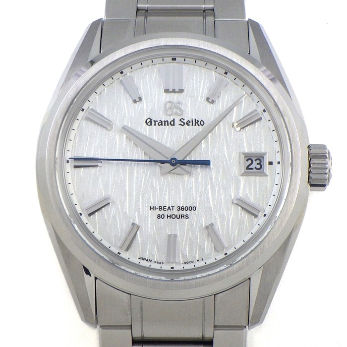 グランドセイコー Grand Seiko 腕時計 エボリューション9 コレクション SLGH005/9SA5-00C0 メカニカルハイビート36000 デイト 裏スケ シルバー 白樺パターン文字盤 SS 自動巻き 【箱・保付き】 【中古】