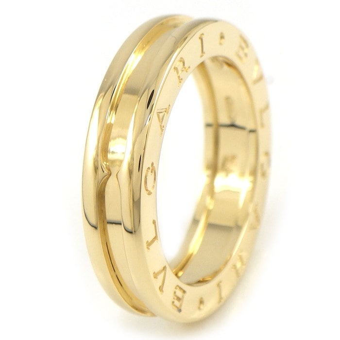 ブルガリ BVLGARI リング B-zero1 ビーゼロワン XS 336051 1バンド ロゴ K18YG 11.5号 / #52 【中古】