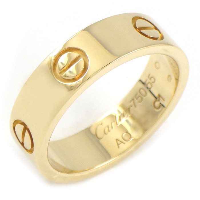 カルティエ Cartier リング ラブ クラシックモデル B4084655 K18YG 14号 / #55 【中古】