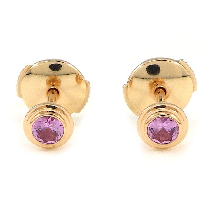 カルティエ Cartier ピアス ダムール B8043400 サフィール レジェ オンライン限定 ピンクサファイア K18PG 【箱・保付き】 【中古】