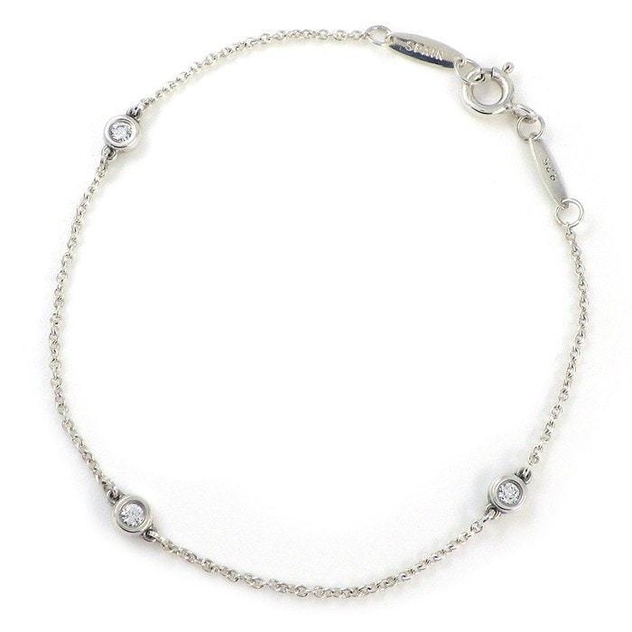 ティファニー Tiffany & Co. ブレスレット バイザヤード 60131448 3ポイント ダイヤモンド 計0.09ct SV925 【中古】