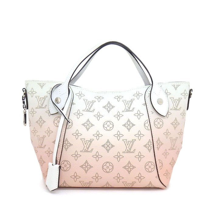 ルイ・ヴィトン LOUIS VUITTON ハンドバッグ ヒナ PM M57858 ピンク ホワイト マヒナレザー シルバー金具 【中古】