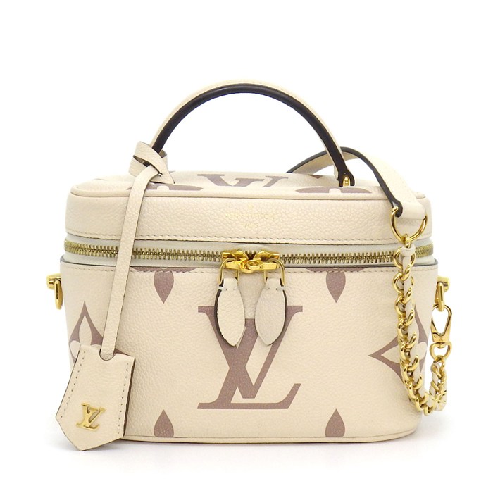 ルイ・ヴィトン LOUIS VUITTON ショルダーバッグ ヴァニティ PM M45599 クレーム ボワドローズ モノグラムアンプラントレザー 【中古】