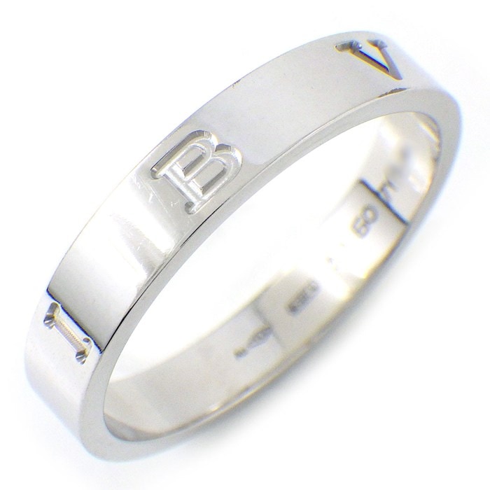 ブルガリ BVLGARI リング B-zero1 ビーゼロワン エッセンシャル 360406 K18WG 19号 / #60 【箱・保付き】 【中古】