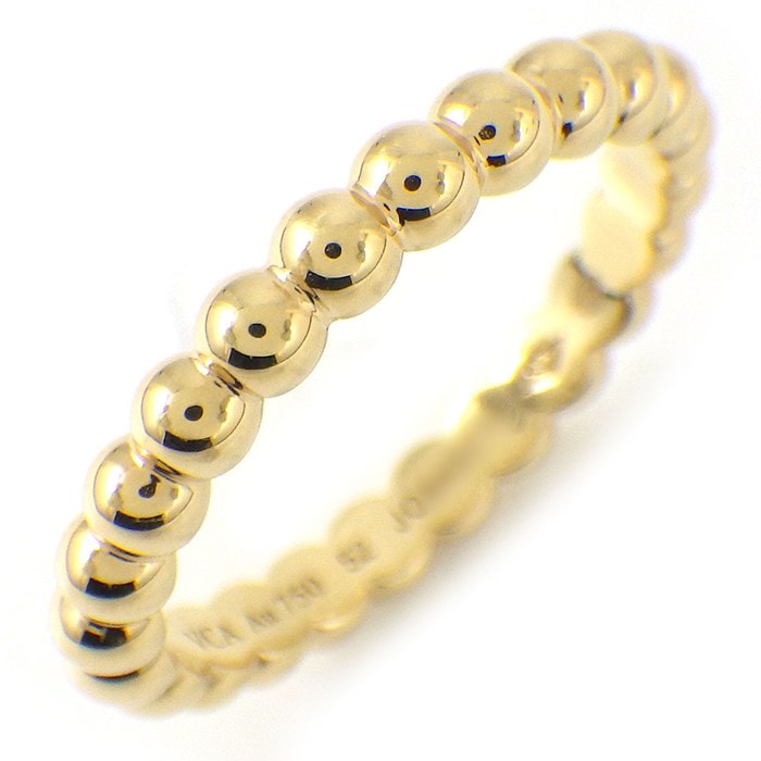 ヴァンクリーフ＆アーペル Van Cleef & Arpels リング ペルレ ゴールドパール ミディアム VCARO3Y552 K18YG 12号 / #52 【箱・保付き】 【中古】