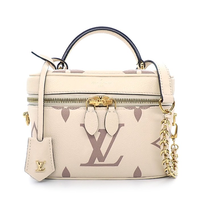 ルイ・ヴィトン LOUIS VUITTON ショルダーバッグ ヴァニティ PM M45599 クレーム ボワドローズ モノグラムアンプラントレザー 【中古】