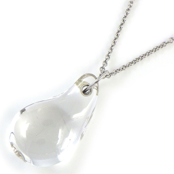 ティファニー Tiffany & Co. ネックレス ティアドロップ ロッククリスタル PT950 【中古】