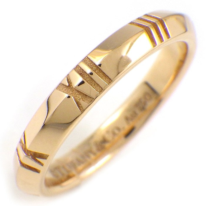 ティファニー Tiffany & Co. リング アトラス X クローズド ナロー K18PG 10号 【中古】