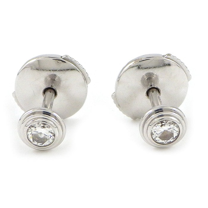 カルティエ Cartier ピアス ダムール XS ディアマン レジェ B8301213 ダイヤモンド 計0.08ct K18WG 【中古】